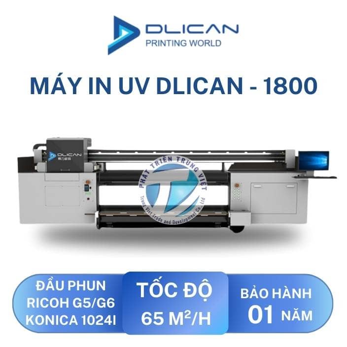 Máy In UV DLI-1800 UV Mesh Belt
